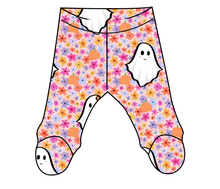 Load image into Gallery viewer, Just A Ghoul Newborn Footed Pants