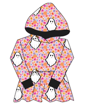 Load image into Gallery viewer, Just A Ghoul Peplum Hoodie (or Crewneck)