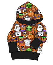 Load image into Gallery viewer, Retro Spooky Snacks Grow With Me Hoodie (or Crewneck)