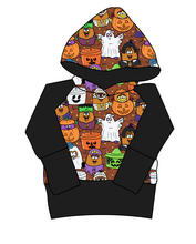 Load image into Gallery viewer, Retro Spooky Snacks Grow With Me Hoodie (or Crewneck)