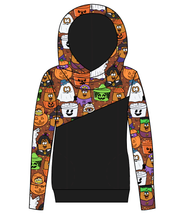 Load image into Gallery viewer, Retro Spooky Snacks Ladies Hoodie