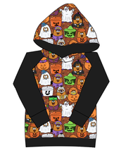 Load image into Gallery viewer, Retro Spooky Snacks Ladies Hoodie