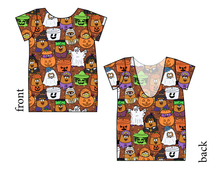 Load image into Gallery viewer, Retro Spooky Snacks Low Back Ballerina Tee