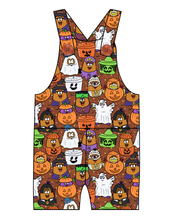 Load image into Gallery viewer, Retro Spooky Snacks Overalls and Shortalls