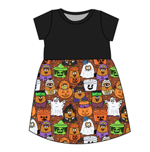 Load image into Gallery viewer, Retro Spooky Snacks Play Dress