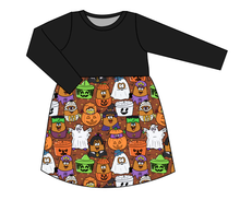 Load image into Gallery viewer, Retro Spooky Snacks Play Dress