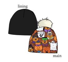 Load image into Gallery viewer, Retro Spooky Snacks Slouchy Beanie (Reversible!)