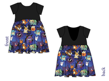 Load image into Gallery viewer, Spookemon Low Back Dress