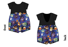 Load image into Gallery viewer, Spookemon Low Back Romper and Bubble Romper