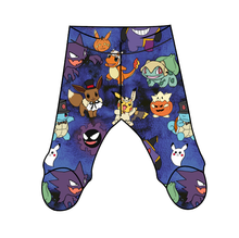 Load image into Gallery viewer, Spookemon Newborn Footed Pants