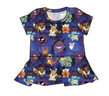 Load image into Gallery viewer, Spookemon Peplum Top