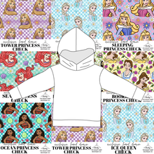 Load image into Gallery viewer, All Princess Checks Ladies Oversized Hoodie