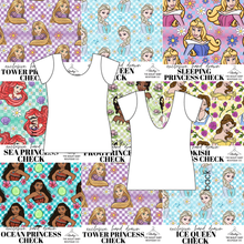 Load image into Gallery viewer, All Princess Checks Ladies' Low Back Ballerina Tee