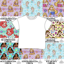 Load image into Gallery viewer, All Princess Checks Ladies' Oversized Tee