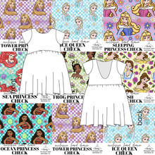 Load image into Gallery viewer, All Princess Checks Low Back Dress