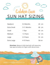 Load image into Gallery viewer, Ahoy Kitties Sun Hat: Little Golden Sun Collab