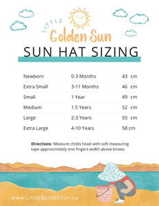 Cupcake Pool Sun Hat: Little Golden Sun Collab