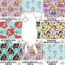 Load image into Gallery viewer, All Princess Checks Newborn Knotted Gown