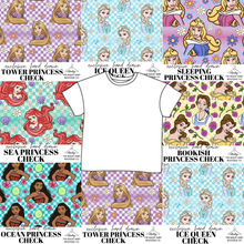 Load image into Gallery viewer, All Princess Checks Oversized Tee