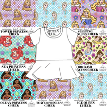 Load image into Gallery viewer, All Princess Checks Peplum Top