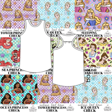 Load image into Gallery viewer, All Princess Checks Summer Tank