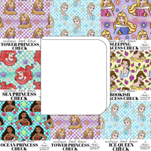 Load image into Gallery viewer, All Princess Checks Swaddle Blanket