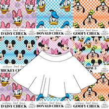 Load image into Gallery viewer, All Mickey and Friends Check Circle Skirt