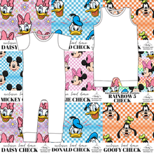 Load image into Gallery viewer, All Mickey and Friends Check Emmett Pants And Shorts T-Shirt Romper