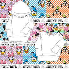 Load image into Gallery viewer, All Mickey and Friends Check Grow With Me Hoodie (or Crewneck)