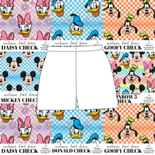 Load image into Gallery viewer, All Mickey and Friends Check Ladies' Lounge Shorts