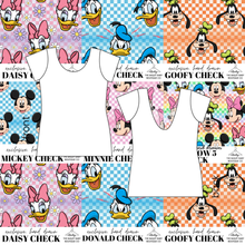 Load image into Gallery viewer, All Mickey and Friends Check Ladies' Low Back Ballerina Tee