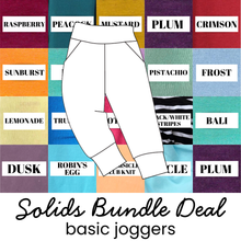 Load image into Gallery viewer, 2 Piece Solids Bundle Deal Basic Joggers