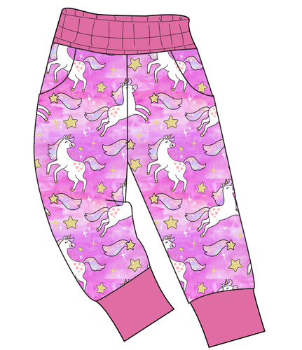 Pink Unicorn Club Ladies' Joggers and Jogger Shorts