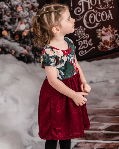 Merry Floral Tulle Dress