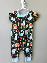 Load image into Gallery viewer, RTS Green Woodland Animals Emmett Pants T-Shirt Romper