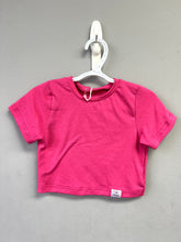 Load image into Gallery viewer, RTS Solid Hot Pink Cropped Basic Tee