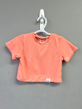 Load image into Gallery viewer, RTS Solid Coral Cropped Basic Tee