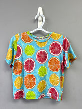 Load image into Gallery viewer, RTS Citrus Splash Cropped Basic Tee