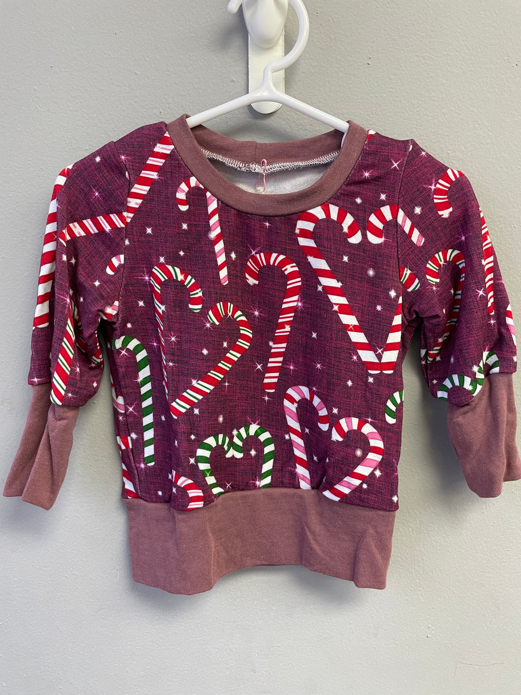 RTS Candy Cane Lane Grow With Me Crewneck