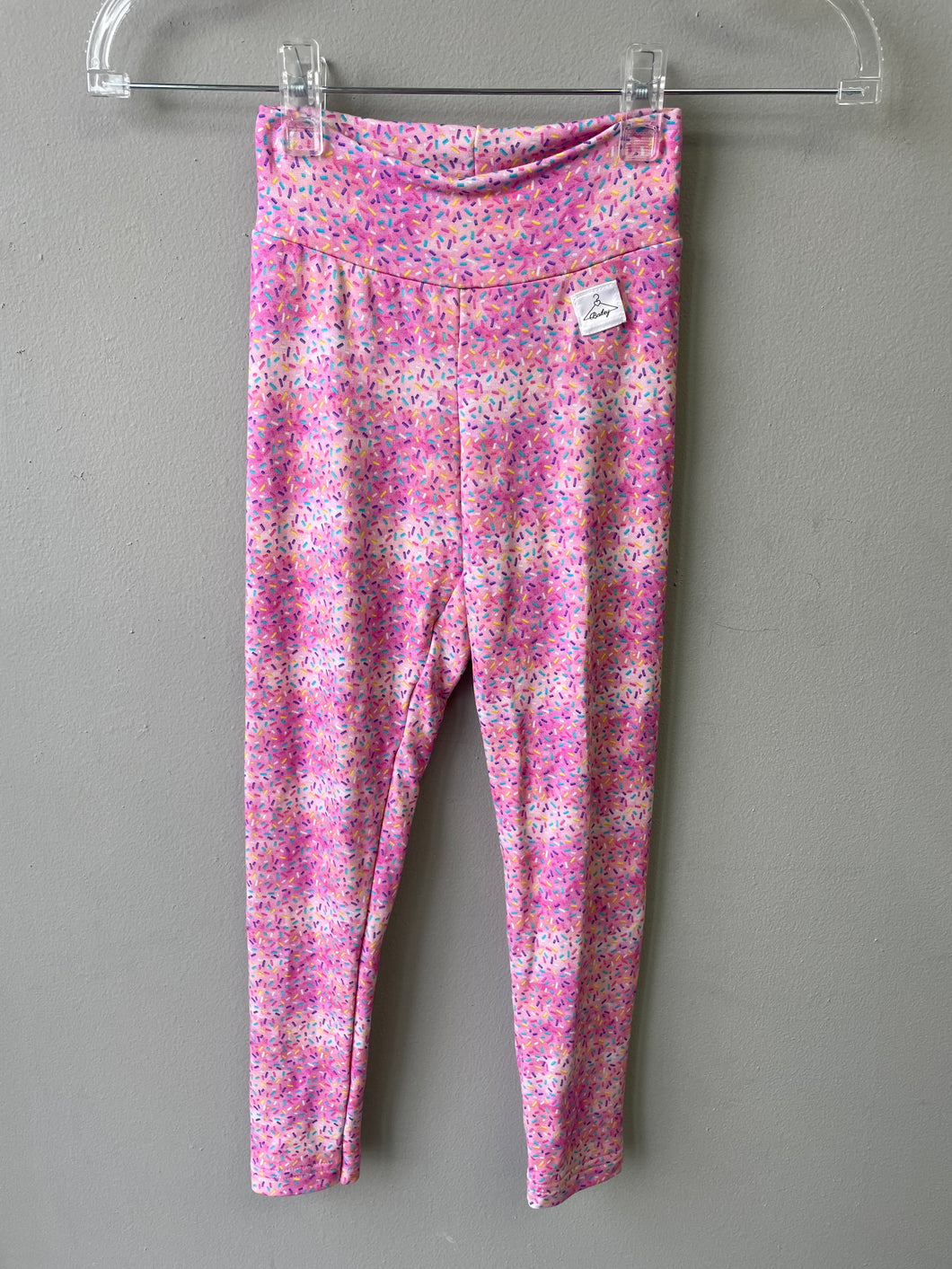RTS Pink Sprinkles Basic Leggings