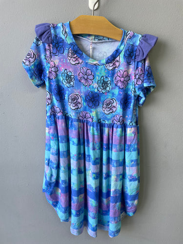 RTS Pastel Splatter Floral Play Dress