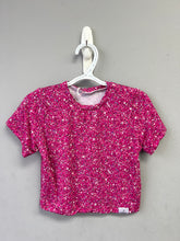 Load image into Gallery viewer, RTS Pink Confetti Glitter Cropped Basic Tee
