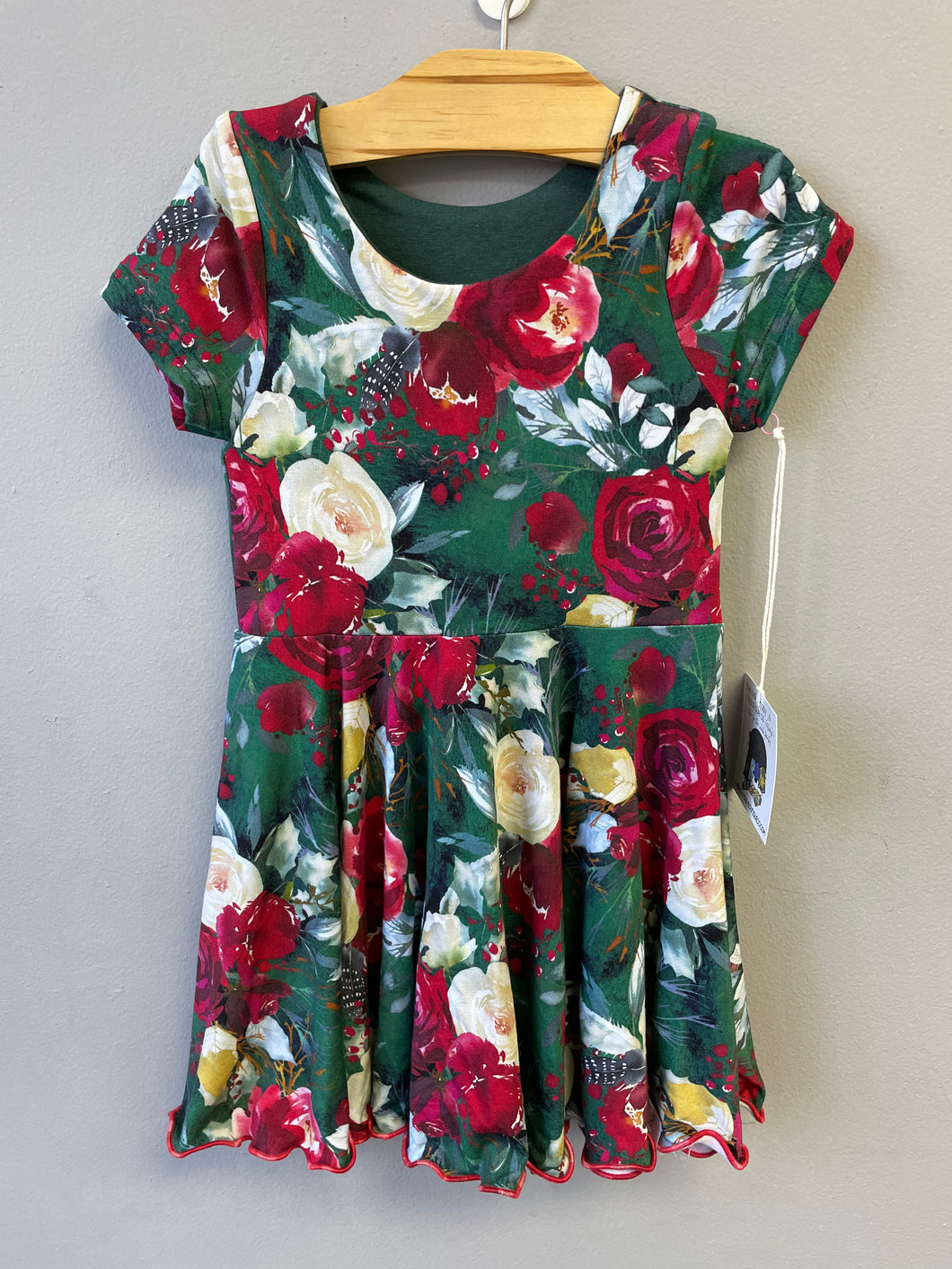 RTS Merry Floral Molly Twirly Dress