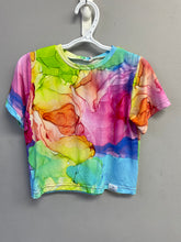 Load image into Gallery viewer, RTS Rainbow Splash Cropped Basic Tee