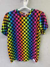 Load image into Gallery viewer, RTS Rainbow Check Basic Tee