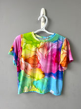 Load image into Gallery viewer, RTS Rainbow Splash Cropped Basic Tee