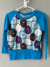 Load image into Gallery viewer, RTS Blue Donut Party Grow With Me Crewneck