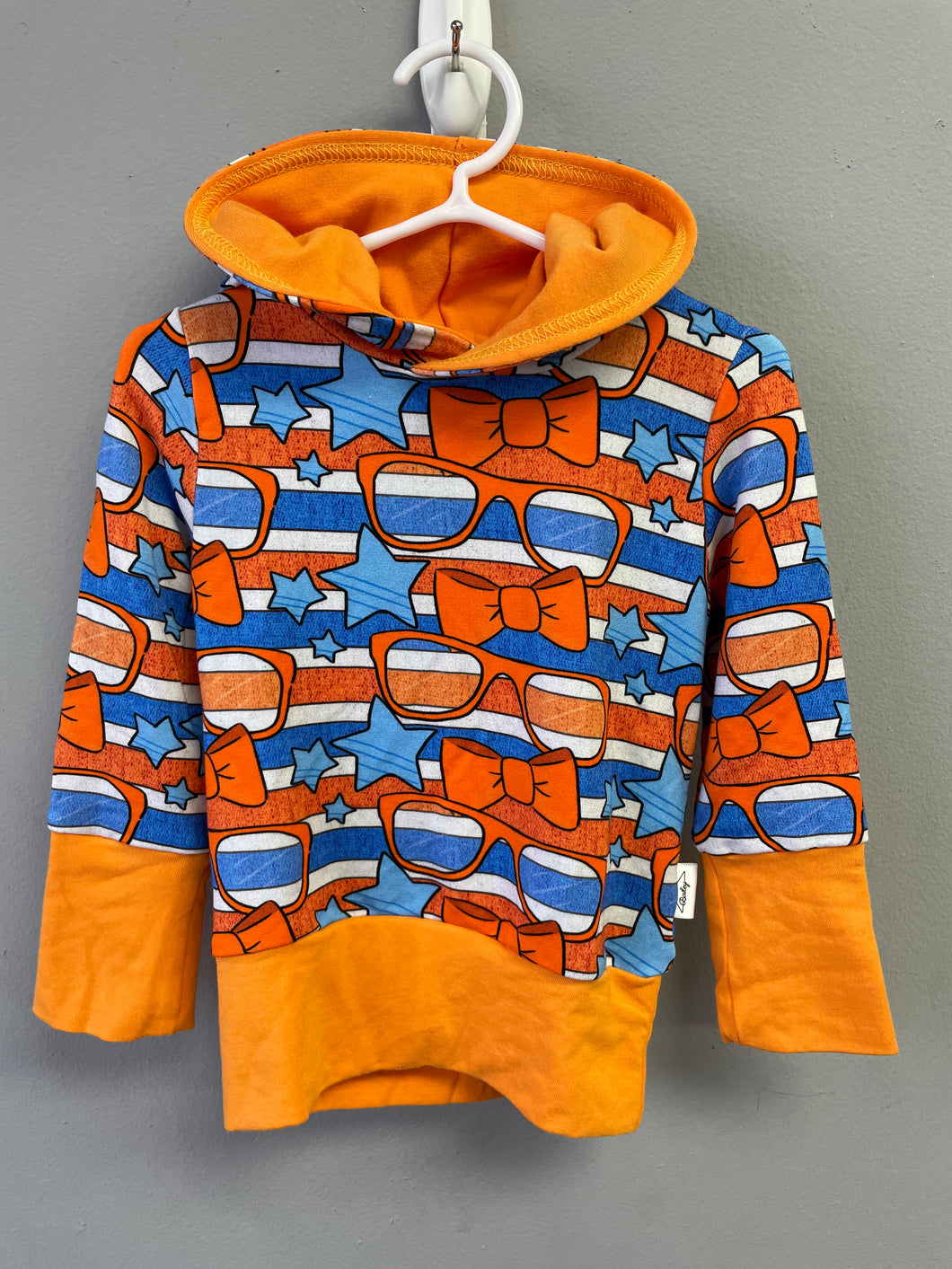 RTS Stripes and Bowties Grow With Me Hoodie