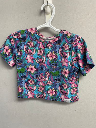 RTS Floral Alien Cropped Basic Tee