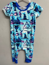 Load image into Gallery viewer, RTS Midnight at Hogwarts Emmett Pants T-Shirt Romper